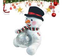 Christmas Snowman Singing Musical Snowman Sing Dancing Plush Snowman Christmas Decoration Plush Toy for Kids 3 Years and Up Home Decor