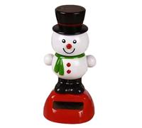 Christmas Snowman Solar Power Dancing Figures, Solar Powered Dancing Toys for Car Dashboard, Cute Shaking Head Car Ornaments for Dashboard Desk Home Decoration, Gift for Driver