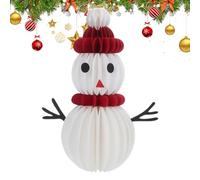 Christmas Snowman Table Decorations,Christmas Decorations Paper Snowman 3D - Table Centerpiece Decorative Ornament Party Supplies for Fireplace Holiday Event Shelf Families with Kids Stocking Stuffer