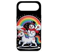 Christmas Snowman Unicorn Rainbow Snow Figure Case for iPhone Air