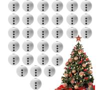 Christmas Snowman Wooden Beads - Christmas Print Round Wooden Beads, Wooden Christmas Beads | Colorful Christmas Snowman Print Wooden Beads 20mm for