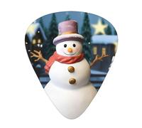 Christmas Snowman2 Guitar Plectrums, 12 Pcs Lightweight Guitar Plectrums, 0.46mm/0.71mm/0.96mm Thickness For Acoustic Guitar Acoustic Electric Guitar Ukulele Bass