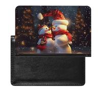 Christmas Snowmans Passport Cover Protector Rfid Blocking Passport Holder Id Card Holder Secure Travel Wallet Organizer for Passport Tickets Credit Cards, style, One Size