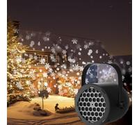 Christmas Snowstorm Projection Light - Indoor Outdoor Snowflake Projector, Festive Christmas Decorative Light, Snowfall Projection Lamp to Create Holiday Atmosphere for Home & Party