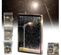 Christmas Snowy Night Street Lamp - DIY Snow Scene Nightlight - Realistic Snowflake Lamp - Make Your Own Christmas Light