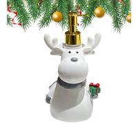 Christmas Soap Dispenser For Kitchen | Refillable Lotion Bottle With Decorative Reindeer | Soap Dispenser,For Home Dorm Kitchen Worktop Shower Gel Shampoo Liquid
