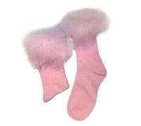 Christmas Sock Winter Socks Women Fluffy Womens Size 4-7 Multipack Gifts for Mens Wool Thick Warm Knitting Thermal Ladies Men Cashmere Gift Pink