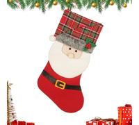 Christmas Socks | 47 Centimeters Cute Stockings with 3D Pattern - Reusable Bags for Christmas Party Gifts | For Adults Holiday Party Home Fireplace Mantel Tree, One, Se référer au descriptif