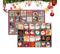 Christmas Socks, Advent Countdown Calendar 24 Days | 12 Pairs of Classic Holiday Socks for Women, Men, Adults, Teens and Parties