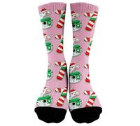 Christmas Socks Christmas Socks 67 Six Seven Meme Personalised Warm Christmas Items Funny Thick Colourful Funny Children Boys Girls Christmas Gifts Winter, 4-pink, One Size