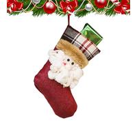 Christmas Socks - Cute Stocking Decorations - Christmas | For Sweets, Chocolates, Fillings, Tree, Fireplace, Mantel, Family, Holiday