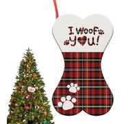 Christmas Socks for Dogs - Christmas Stocking with Footprints, Candy Holder and Snack - for Children Girls Boys Adults Small Class Party Winter Crafts Awards