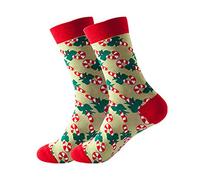 Christmas Socks for Women Bed Slippers Stocking Fillers Men Sock Gifts Womens Thermal Winter Wool Breathable Cozy Thick Colourful Warm Ladies Autumn Green-a