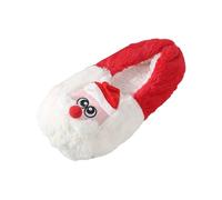 Christmas Socks For Women,Cartoon Floor Socks With Fleece For Indoor Warmth And Comfort Soft Sole Home Footwear Holiday Cozy For Family (Red, One Size)