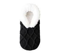 Christmas Socks Womens Fluffy Mens Sock Slippers Funny Pink Fun for Women Slipper Bed Comfy Fleece Cabin Plush 4-7 Non Slip Autumn 9-12 Women's Black