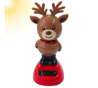 Christmas Solar Dancing Figures - Swinging Snowman, Reindeer, Santa Claus and | Christmas Series Car Dolls | Solar Powered Swinging Figures - Festive Dashboard Decoration Holiday Toy Gift