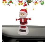 Christmas Solar Dancing Santa - Solar Powered Dancing Santa Elk, Solars Dancingg Figurines Solarr Toys - Cute Shaking Head Swinging Toys, Solarr Dancinng Toyss for Car Dashboard