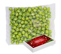 Christmas Solid Milk Chocolate Sprouts Bag 1kg with Gift Box - Solid milk chocolate shapes