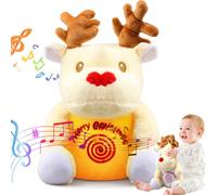 Christmas Soothing Breathing Stitchy Otter, Evora Anxiety Relief Koala Bear, Arrily Calming Koala with Music Lights & Breathing Motion, Easter Birthday Bear Ateddy Gifts for Kids Her Him Women.
