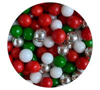 Christmas Sparkle Sugar Pearls - 4mm Pearls - 80g Pack