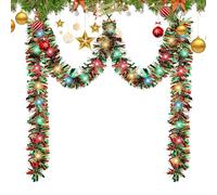 Christmas Sparkling Garland | Mouldable Shiny Hanging, Garland Decorations for Christmas Tree - for New Year Party Birthday Ceiling Window Porch Room