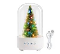 Christmas Speaker - LED Lighted Tree USB Rechargeable Audio Bluet | Festive Wireless Audio Device with Colorful Ambient Lighting, Creative Christmas Decor and Tabletop Gift