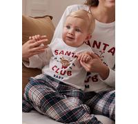 Christmas Special "Santa Club" Family Capsule Collection Pyjamas for Babies ecru