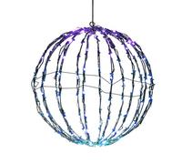 Christmas Sphere Lights Outdoors, Christmas LED Ball Lights, 40x40cm Christmas Ball Lights, Festival Hangable Lights, Decorative Garden Lights For Garden, Porch, Wedding, Patio, Cool Color Lamp