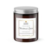 Christmas Spice Scented Candle, 300g - Fragrance Aromatherapy Wood Wick Candles Gifts for Women - Hand Poured, Natural Wax, Vegan Cruelty Free