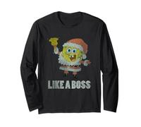 Christmas Spongebob Like Boss Long Sleeve T-Shirt