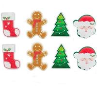 Christmas Sponges for Kitchen,Cute Dual-Sided Holiday Dish Sponges Cleaning,Reusable Household Use Scrub Sponges,for Washing Dishes Non Scratch Scrubbing Pads,Christmas Washing Sponges (8pcs-B)