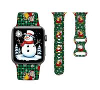Christmas Sport Bands Compatible with Apple Watch 38mm/40mm/41mm,Adjustable Silicone Leopard Design Replacement Straps for iWatch SE/Series 7/6/5/4/3/2/1