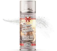 Christmas Spray And Sparkle Glitter Silver 200Ml Decorative Clear Lacquer With Shimmering Silver Glitter For Trees Ornaments 2695