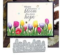 Christmas Spring Tulip Metal Die Cuts,Animal Cat Hat Cutting Dies Cut Stencils DIY Scrapbooking Decorative Embossing Paper Scrapbooking Card Making