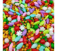 Christmas Sprinkles for Baking, Edible Colorful Christmas Lights Snowflake Sprinkles for Cake Decorating, Xmas Party Cupcake Toppers, Cookie, Ice Cream Decorations Celebrations