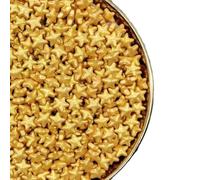 Christmas Sprinkles Gold Star Sugar Crystal Sugar Candy Cake Decorations Cupcake Toppers Cookie Decorating Ice Cream Celebrations Shaker Jar Wedding Shower Party (120g/4.2oz）