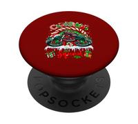Christmas Squad Three Santa Elf Eels Rainbow Candy Canes PopSockets Adhesive PopGrip