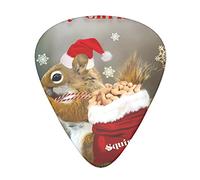 Christmas Squirrel Guitar Plectrums 12 Pieces Set =>> Comfortable In The Hand With Smooth Edges Three Thicknesses To Match