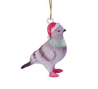 Christmas Squirrel Pendant, Animal Christmas Tree Ornaments,Hanging Animal Ornaments,Decoration Acrylic Squirrel Rabbit Reindeer Bird Christmas Tree Pendant,ForestAnimal Decoration (J, One Size)