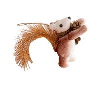 Christmas Squirrel Tree Ornaments | Simulation Squirrel Pinecone Decorations for Tree | Unique Pinecone Window Decor | Adorable Squirrel Christmas Animal Ornaments for Holiday Spirit