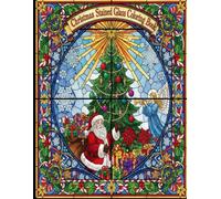 Christmas Stained Glass Coloring Book