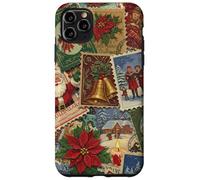 Christmas Stamps Santa Vintage Holiday Postage Nostalgic Case for iPhone 11 Pro Max