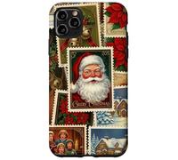 Christmas Stamps Santa Vintage Holiday Postage Nostalgic Case for iPhone 11 Pro Max