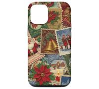 Christmas Stamps Santa Vintage Holiday Postage Nostalgic Case for iPhone 12/12 Pro