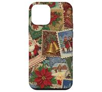 Christmas Stamps Santa Vintage Holiday Postage Nostalgic Case for iPhone 12 mini