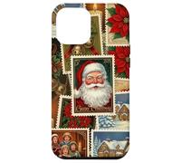 Christmas Stamps Santa Vintage Holiday Postage Nostalgic Case for iPhone 12 Pro Max