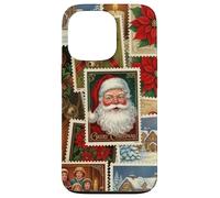 Christmas Stamps Santa Vintage Holiday Postage Nostalgic Case for iPhone 13 Pro