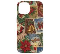 Christmas Stamps Santa Vintage Holiday Postage Nostalgic Case for iPhone 14