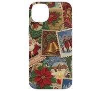 Christmas Stamps Santa Vintage Holiday Postage Nostalgic Case for iPhone 14 Plus