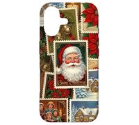 Christmas Stamps Santa Vintage Holiday Postage Nostalgic Case for iPhone 17